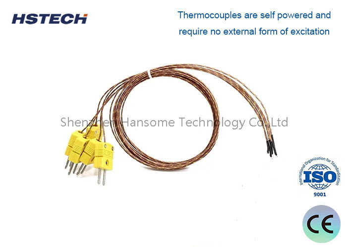 Termocoppia con connettore, temperatura di utilizzo 0-1000°C, WRM N, ceramica/plastica