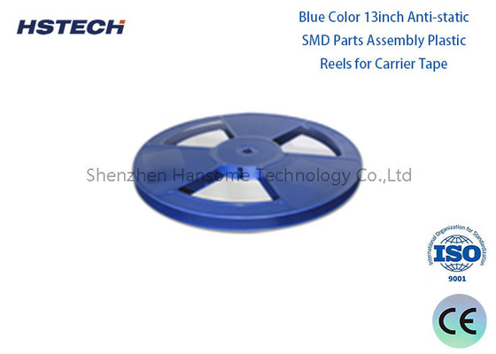 Rulli di plastica SMD blu personalizzabili da 13 pollici per luci a LED e componenti elettronici