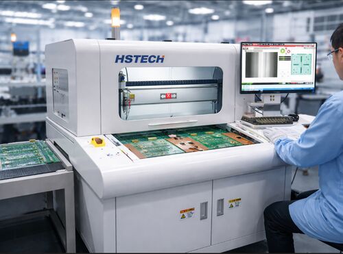 Ultime notizie aziendali su Macchina per il router PCB ad alta precisione: miglioramento dell'efficienza del depaneling del PCB nelle linee di produzione SMT moderne