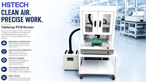 Ultimi blog aziendali su Nuovo router PCB da tavolo con estrazione fumi integrata: precisione, sicurezza ed efficienza per flussi di lavoro SMT