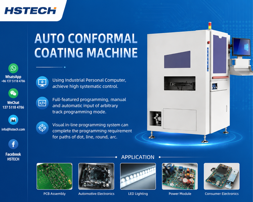 Ultimi blog aziendali su Hansome Technology presenta HS-H2 Automatic Selective Conformal Coating Machine per la produzione di PCB ad alta densità