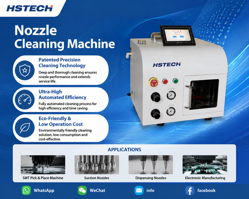 Ultimi blog aziendali su HSTECH HS-824 Pulizzatore automatico di ugelli: attrezzatura di manutenzione SMT eco, efficiente e priva di danni