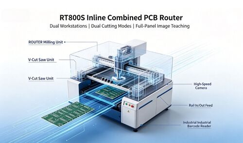 Ultimi blog aziendali su New Release: RT800S Inline Combined PCB Router Depaneling Machine