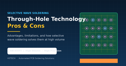 Ultimi blog aziendali su Through-Hole Technology Pros and Cons: How Selective Wave Soldering Machine SW-450YT Wins