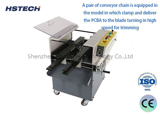 Un buon prezzo. AC380V 8/10inch Blade 3600rpm Macchina automatica di taglio a piombo per PCB da 250 mm in linea