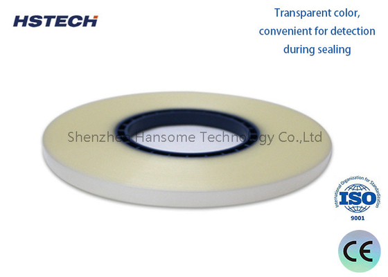 Un buon prezzo. Nastro di copertura del contatore SMD: materiale PET trasparente a tenuta a caldo, pressione di tenuta di 0,2 MPa, larghezza 9,3 mm in linea