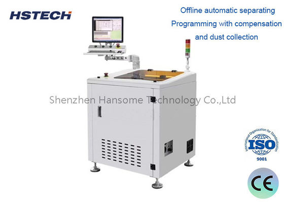 Un buon prezzo. Piattaforma singola 60000RPM Corpo in acciaio inossidabile PCB Depaneling Router Machine con 50x50~410x460mm Dimensioni di lavoro in linea