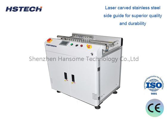 Un buon prezzo. SMEMA Equipaggiamento per la manipolazione dei PCB Convogliatore di rigetto con guida laterale in acciaio inossidabile scolpita al laser in linea