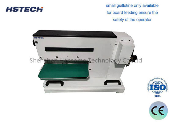 Un buon prezzo. Separatore di PCB di tipo ghigliottina Separatore di PCB di potenza pneumatica con 2 lame lineari di tipo ghigliottina in linea