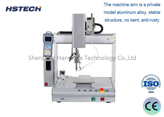 Un buon prezzo. Robot di saldatura a 4 assi con pulizia automatica e testa di saldatura multidirezionale in linea