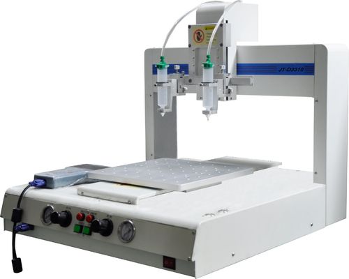 Un buon prezzo. Distributore di colla epossidica con schermo LCD da 350W con precisione di ripetizione di ±0,02 mm e controllo a 4 assi in linea