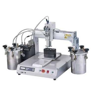 Un buon prezzo. Macchina per distribuzione di colla a schermo di testo PLC 4 stazioni rotanti in linea
