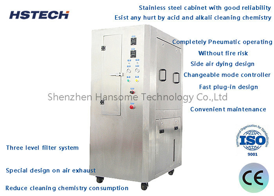 Un buon prezzo. Pneumatico Acciaio Mesh Pulizzatore SMT Stencil Machine Pulizzatore in linea
