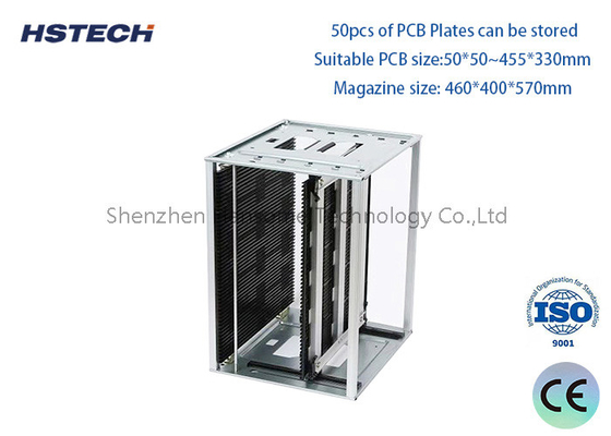 Un buon prezzo. ESD Magazine Max Store 50pcs Rack di stoccaggio PCB regolabile in larghezza in linea