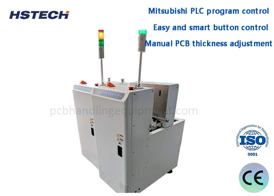 Un buon prezzo. Regolazione manuale dello spessore del PCB SMEMA Mitsubishi PLC PCB Board Loader in linea
