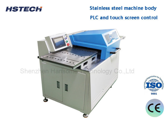 Un buon prezzo. Equipaggiamento di taglio PCB automatico a batch Larghezza 360 mm Con controllo touch screen Macchina di separazione LED automatica a batch in linea