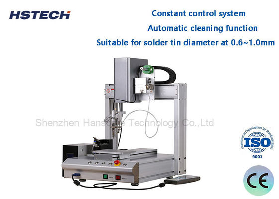 Macchina di saldatura per PCB robot letto singolo 0,8 mm puntura di saldatura programmazione manuale