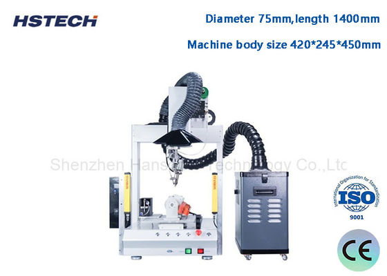 Robot automatico di saldatura per scrivania con depuratore di smog per la depurazione dell'aria