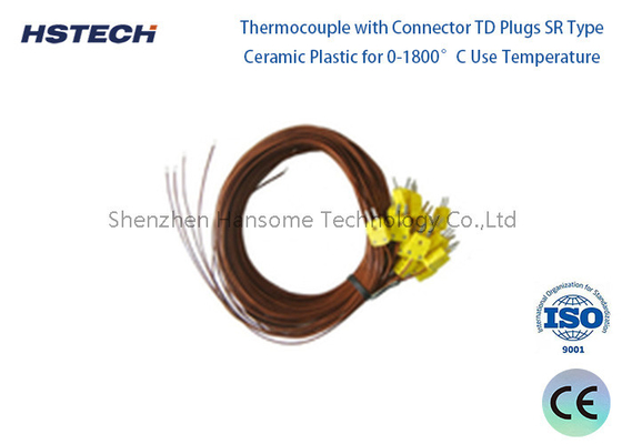 Un buon prezzo. PtRh13-pT WRB R Termocoppia con connettore TD plug SR Tipo di plastica ceramica per temperatura 0-1600 gradi C in linea