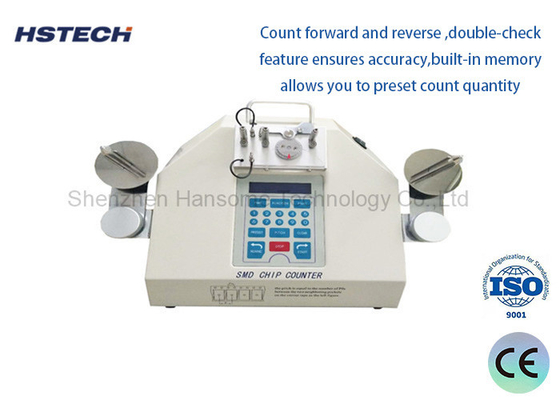 Un buon prezzo. Contatore di bobine di componenti SMD completamente automatico con stampante di etichette e controllo dei pulsanti per il rilevamento delle perdite in linea