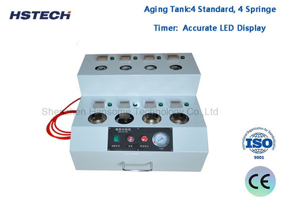 Un buon prezzo. Display LED accurato Paste di saldatura Check Right Machine con 4 serbatoi in linea