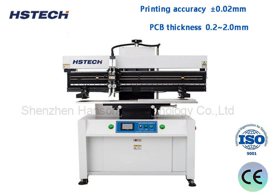 Un buon prezzo. Utilizzando SMC cilindro Semi Auto 1.2M Screen Printer per la stampa di PCB tubo LED in linea