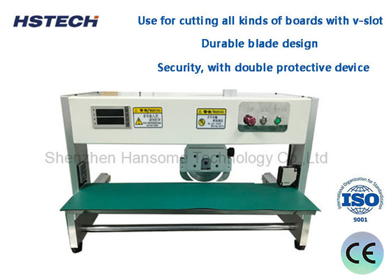 Un buon prezzo. 400mm Lunghezza PCB Board Cutting Machine Lama circolare Moving Low Force Stress HS-300 in linea