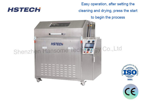 Un buon prezzo. Pulizzatore per stencil SMT di alta qualità modello HS-600 con solvente alcolico e sistema di filtraggio a 3 livelli in linea