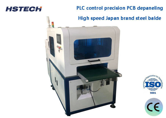 Un buon prezzo. Macchina di separazione per PCB ad alta velocità Tipo di lama mobile automatica connessione completa automatica V-Cut Separatore HS-F350 in linea