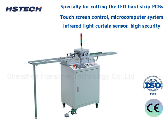 Un buon prezzo. Equipaggiamento di depanneling PCB ad alta sicurezza per separatori di luce a strisce a LED con controllo touch screen in linea