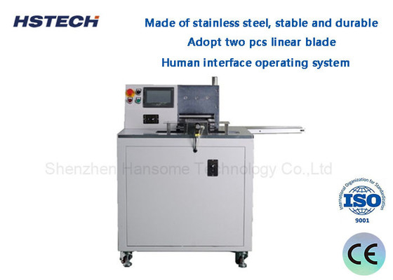 Un buon prezzo. Sistema operativo di interfaccia umana Acciaio inossidabile stabile e durevole auto giillotina PCB HS-A310 Depanelizer in linea