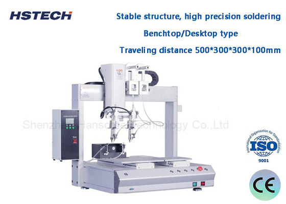 Un buon prezzo. Benchtop tipo di elaborazione dati stagno di ferro macchina di saldatura automatico a trazione HS-S5331R in linea