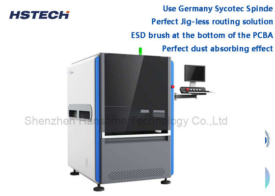 Un buon prezzo. Germania Sycotec Spinde Perfetto Jig-Less Routing Solution Inline PCBA Router Machine HS-ARX-811 in linea