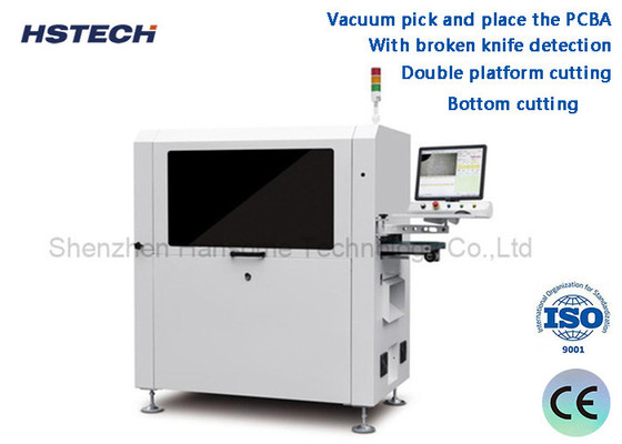 Un buon prezzo. Taglio a doppia piattaforma con coltello rotto in linea PCBA Router Machine HS-ARX-811 in linea