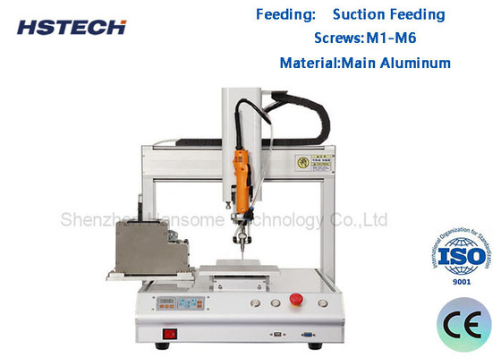 Un buon prezzo. Operatore di scrivania Robot di serraggio a vite Alimentazione di aspirazione 3 assi Materiale in alluminio HS-SL551S in linea