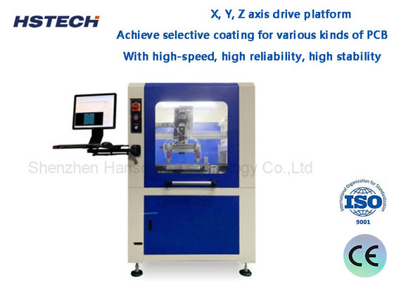 Un buon prezzo. X, Y, Z Asse Piattaforma di azionamento ad alta velocità Alta affidabilità Alta stabilità 3Asse Macchina di rivestimento selettiva in linea