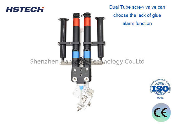 Un buon prezzo. 0.02ml Micro Precision Dual Tube Screw Valve Due Componenti AB Colla Dispensing Valve In linea