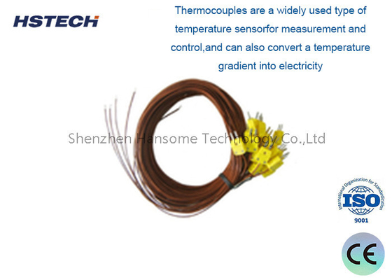 Un buon prezzo. Termocoppia con connettore, temperatura di utilizzo 0-700°C, WRE E, ceramica/plastica in linea