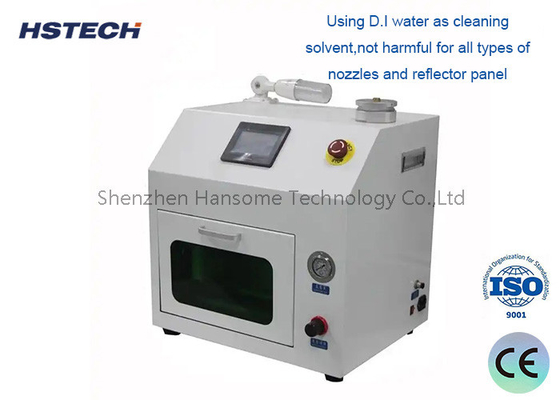 Un buon prezzo. PLC touch screen SMT apparecchiatura di pulizia HS-800 con getto ad alta pressione e potenza pulsata in linea