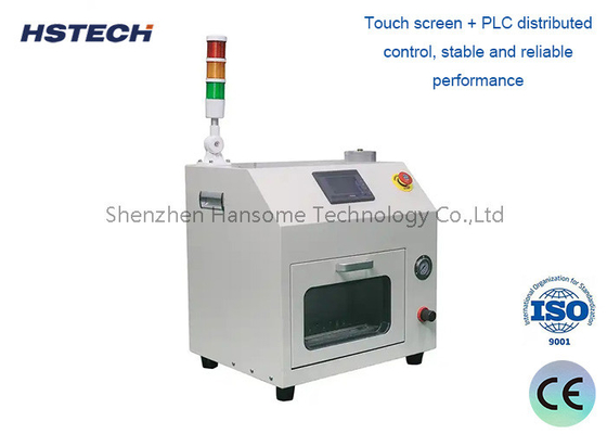 Un buon prezzo. Equipaggiamento di pulizia SMT compatto HS-800 con touch screen PLC e tecnologia di alimentazione pulsata in linea