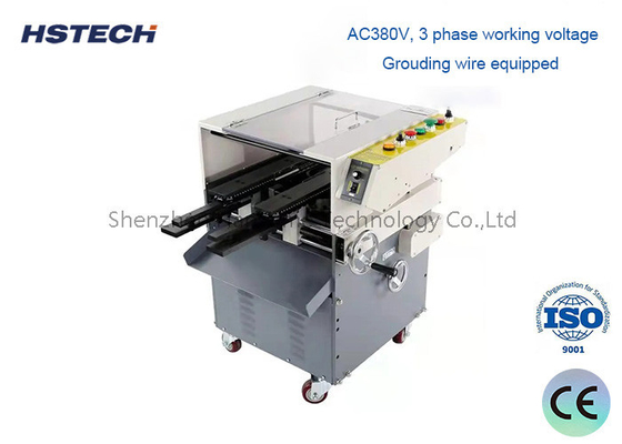 Un buon prezzo. Macchina di taglio a piombo a lame PCB da 8/10 pollici Larghezza massima 250 mm Per parti di macchine SMT Velocità regolabile in linea