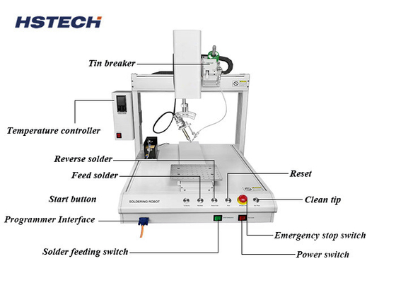 Un buon prezzo. Robot di saldatura automatico compatto per 300*300*100mm X/Y/Z, gamma di lavoro e peso di 48 kg in linea