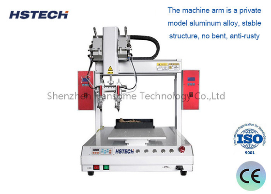 Un buon prezzo. 400 mm Moving Range Dual Soldering Head Timing Belt Sistema di automatica saldatura per circuiti misti in linea