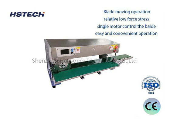 Un buon prezzo. Equipaggiamento per la depannellazione di PCB ad alta precisione con lame mobili e robot automatizzato in linea