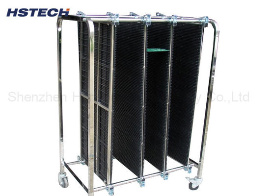 Un buon prezzo. Max 300pcs 4 ruote Moving PCB Storage Turnover Car per PCB assembly line in linea